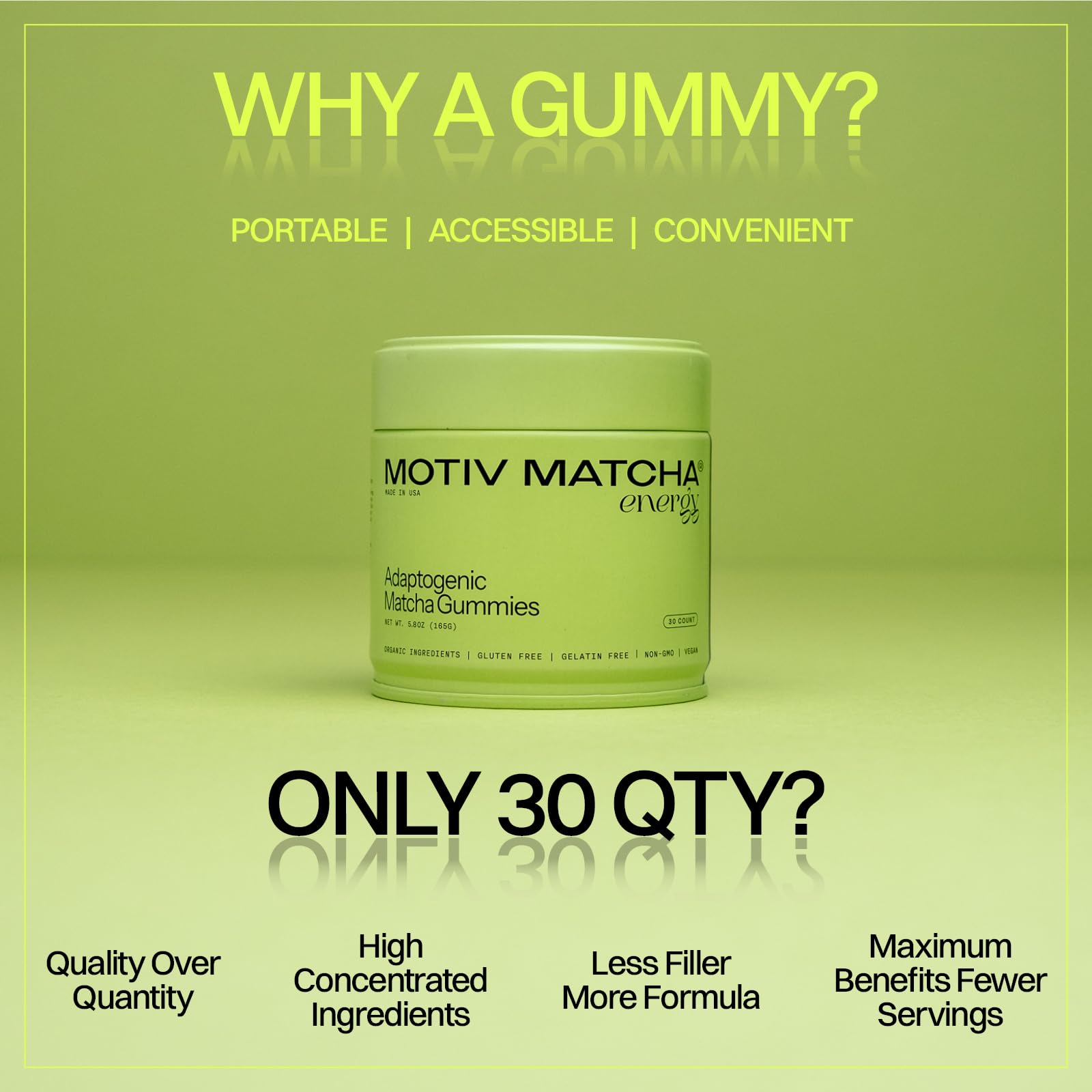 Motiv Matcha adaptogenic gummies
